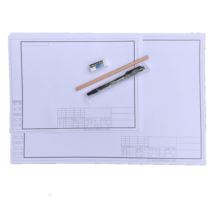 Carta per plotter Cad bianca non patinata per stampa fluida e lunga conservazione